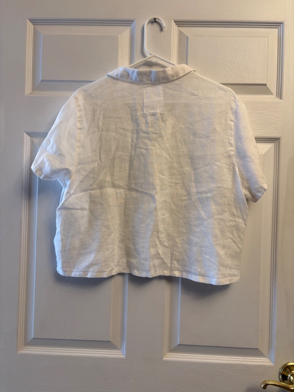 Calypso St Barth Linen Button Down Short Sleeve Coastal Top - Picture 4 of 5